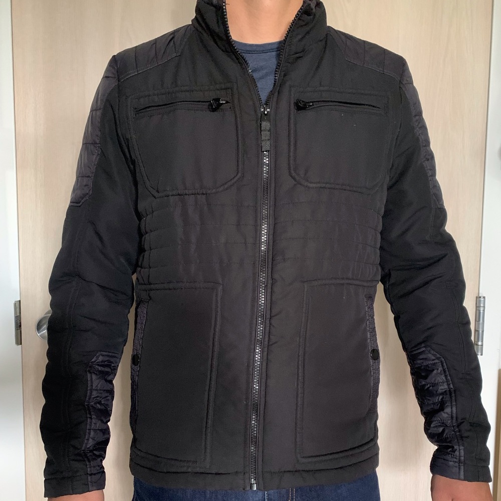 Jack & Jones men’s black bomber jacket, small